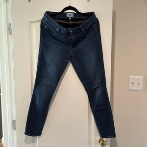 Paige straight leg jeans with stretch